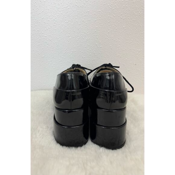 Jessica Simpson Black Patent Platform Oxford Shoes Size 7M NWOT - Picture 6 of 8